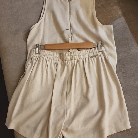 Linen Skirt / Skort and Matching Tank, Size Small - Picture 14 of 14